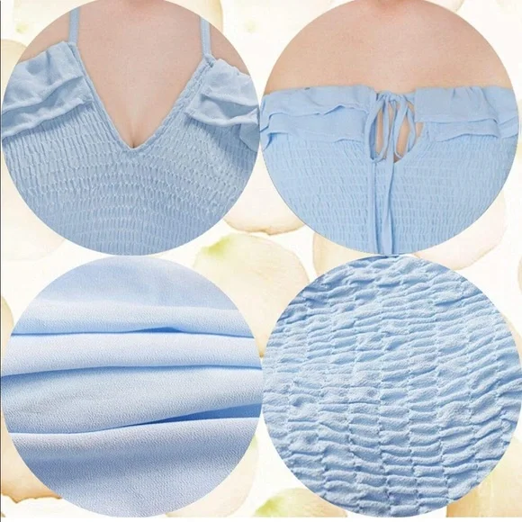 Blue Maternity/Summer Dress - Picture 6 of 9